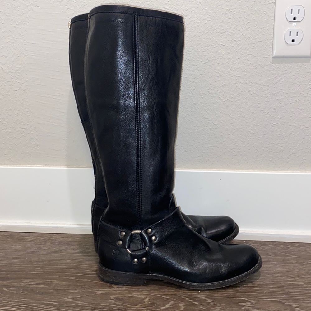 Frye Veronica Tall Harness Boot Size 9